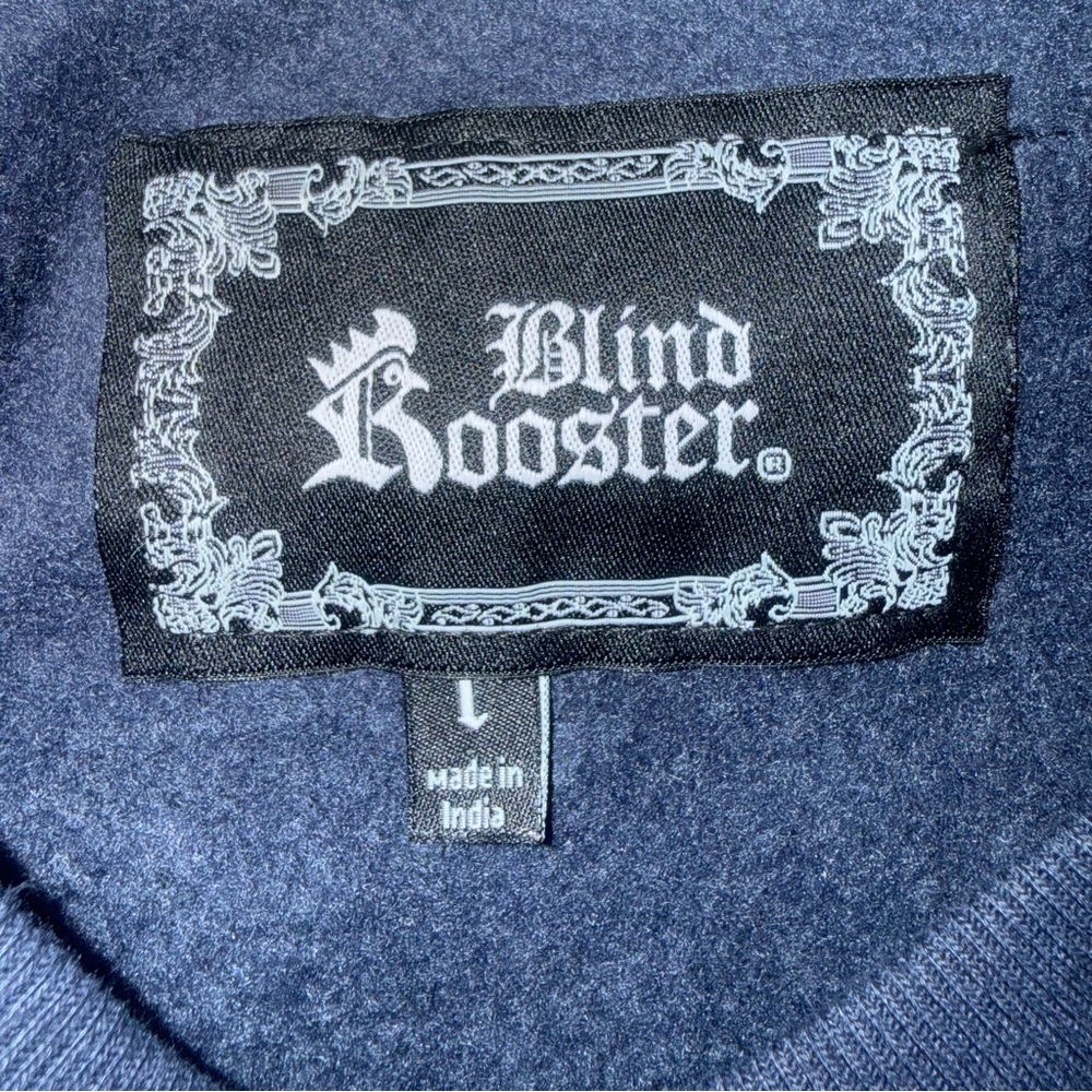Blind Rooster NYC Campus League Dragon Graphic Sweatshirt Size Large Navy NWT - Picture 8 of 12